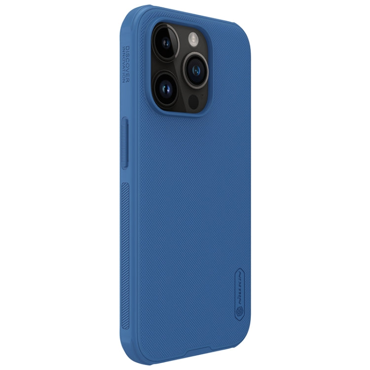 For iPhone 15 Pro NILLKIN Frosted Shield Pro PC + TPU Phone Case(Blue) - HoMEdemic™ 