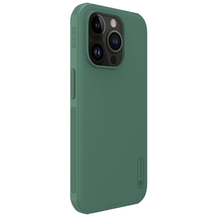 For iPhone 15 Pro NILLKIN Frosted Shield Pro PC + TPU Phone Case(Green) - HoMEdemic™ 