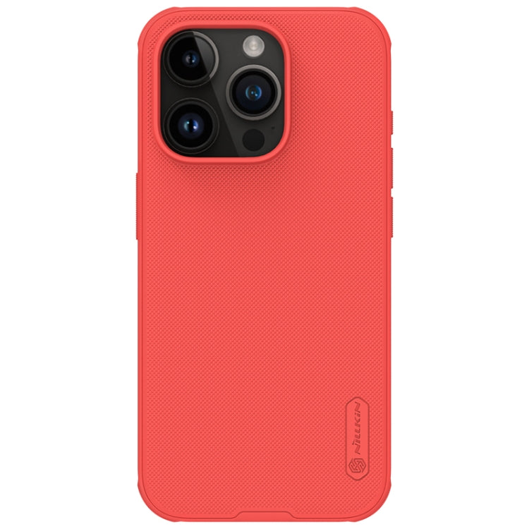For iPhone 15 Pro NILLKIN Frosted Shield Pro PC + TPU Phone Case(Red) - HoMEdemic™ 