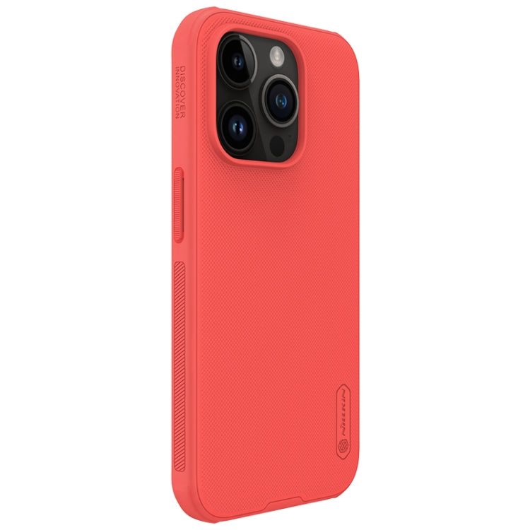 For iPhone 15 Pro NILLKIN Frosted Shield Pro PC + TPU Phone Case(Red) - HoMEdemic™ 