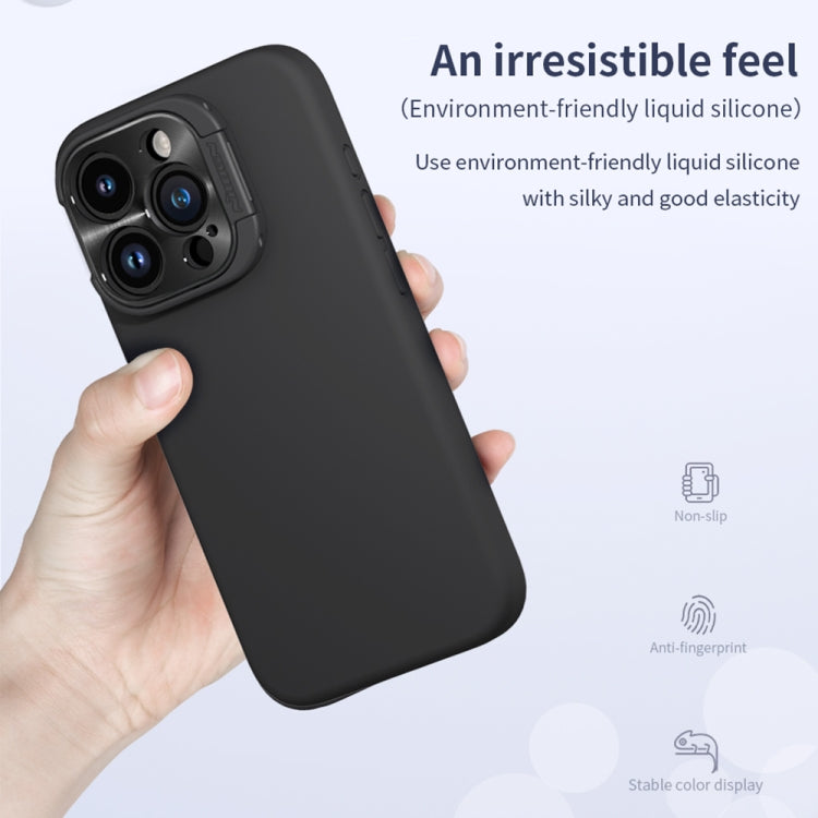 For iPhone 15 Pro NILLKIN Lens Wing Magsafe Magnetic Phone Case(Dark Blue) - HoMEdemic™ 