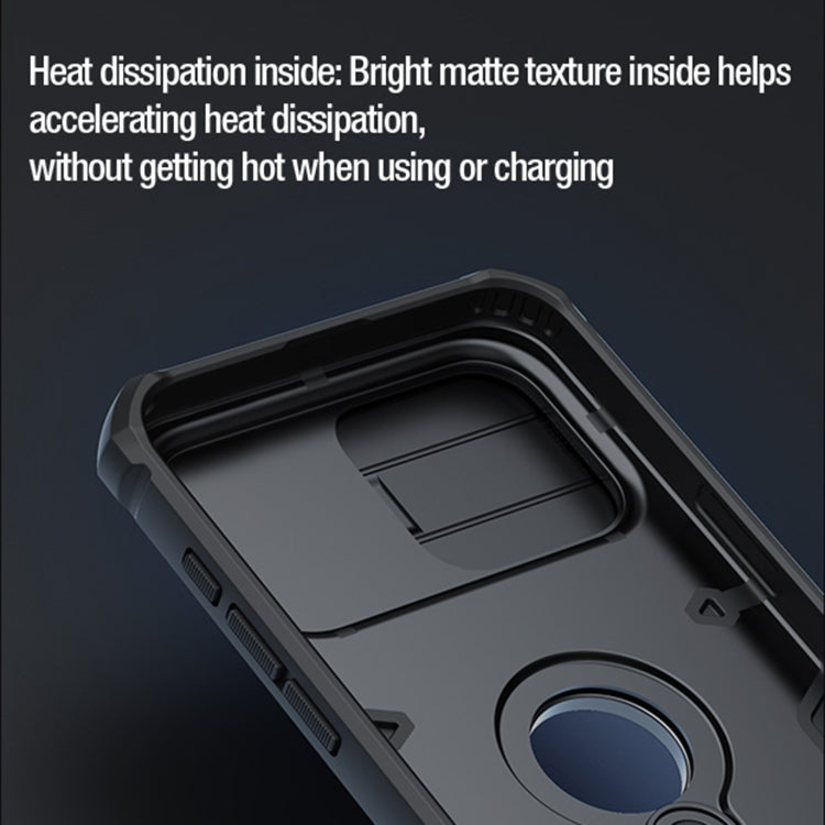 For iPhone 15 Pro NILLKIN Shockproof CamShield Armor Protective Case with Invisible Ring Holder(Black) - HoMEdemic™ 