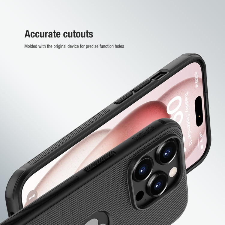 For iPhone 15 Pro NILLKIN Super Frosted Shield Pro Phone Protective Case With LOGO Cutout(Black) - HoMEdemic™ 