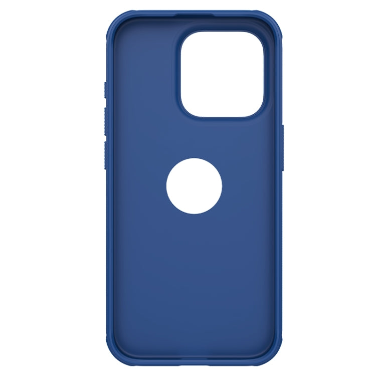 For iPhone 15 Pro NILLKIN Super Frosted Shield Pro Phone Protective Case With LOGO Cutout(Blue) - HoMEdemic™ 