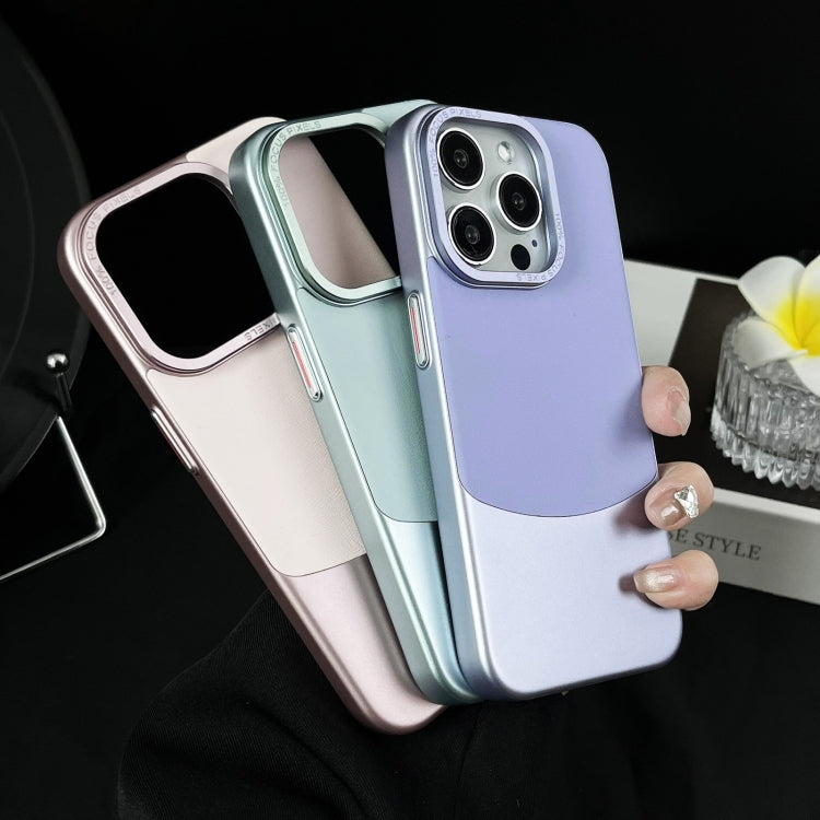 For iPhone 15 Pro Napa Texture PC + Leather Phone Case(Panda Black) - HoMEdemic™ 