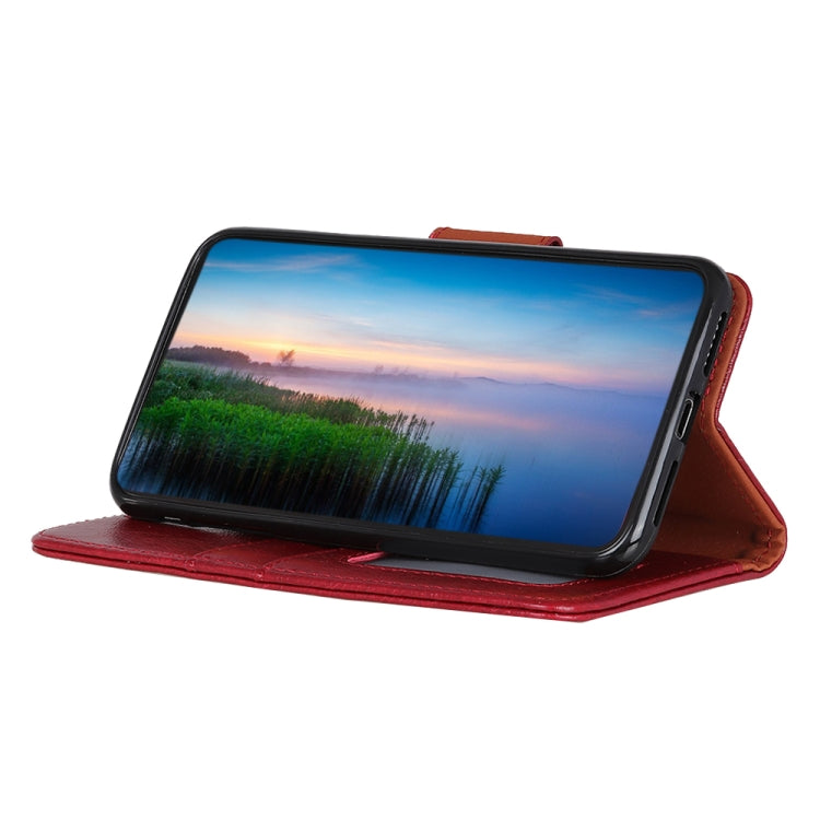 For iPhone 15 Pro Nappa Texture Leather Case(Red) - HoMEdemic™ 