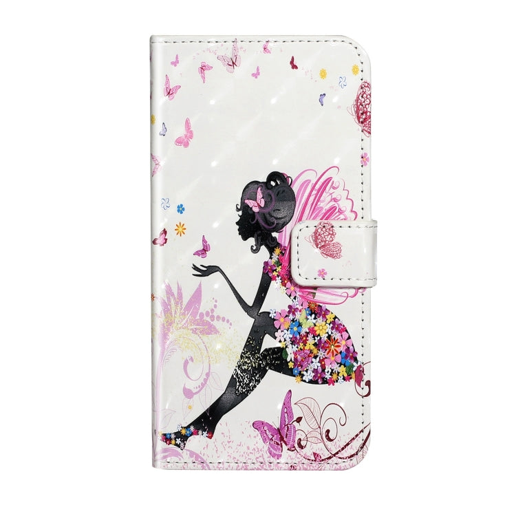 For iPhone 15 Pro Oil Embossed 3D Drawing Leather Phone Case(Flower Fairy) - HoMEdemic™ 