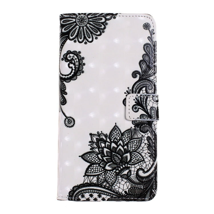 For iPhone 15 Pro Oil Embossed 3D Drawing Leather Phone Case(Lace Flower) - HoMEdemic™ 