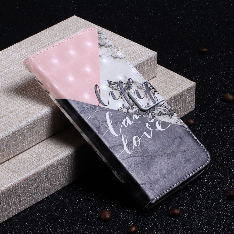 For iPhone 15 Pro Oil Embossed 3D Drawing Leather Phone Case(Stitching Marble) - HoMEdemic™ 