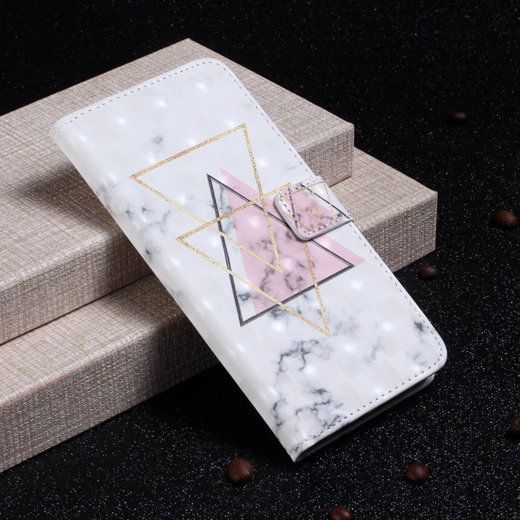 For iPhone 15 Pro Oil Embossed 3D Drawing Leather Phone Case(Triangular Marble) - HoMEdemic™ 