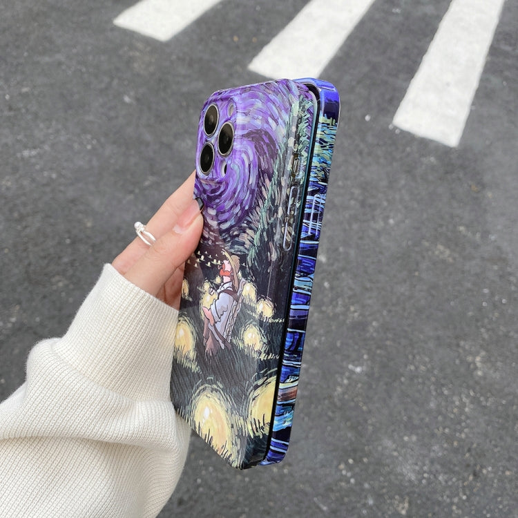 For iPhone 15 Pro Oil Painting Pattern Glossy PC Phone Case(Oil Portrait) - HoMEdemic™ 