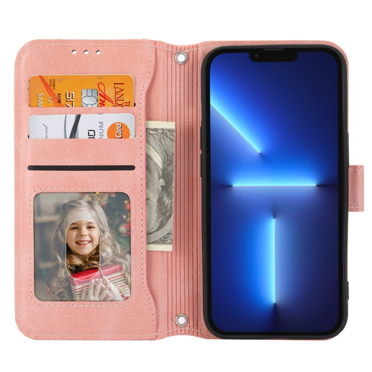For iPhone 15 Pro Oil Skin Zipper Wallet Leather Phone Case(Pink) - HoMEdemic™ 