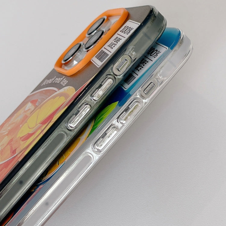 For iPhone 15 Pro Orange TPU Hybrid PC Phone Case(Green) - HoMEdemic™ 