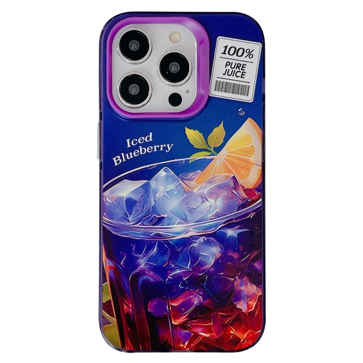 For iPhone 15 Pro Orange TPU Hybrid PC Phone Case(Purple) - HoMEdemic™ 