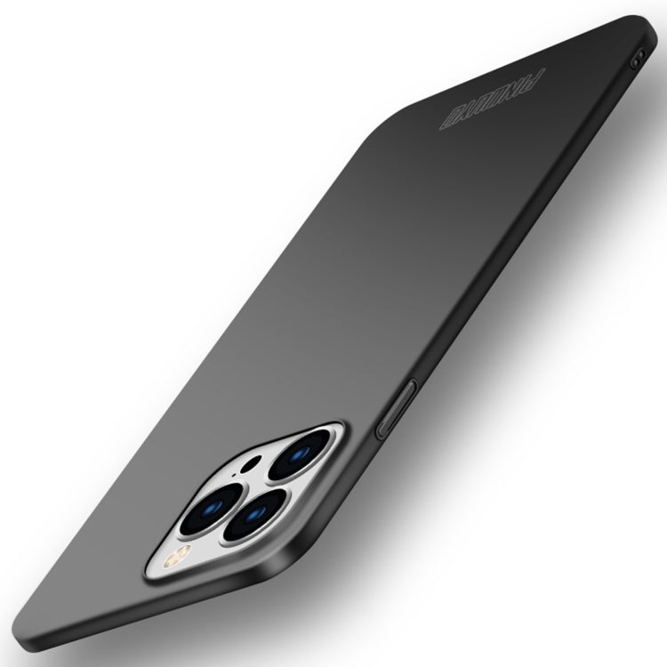 For iPhone 15 Pro PINWUYO Micro-Frosted PC Ultra-thin Hard Phone Case with Magsafe Magnetic Ring(Black) - HoMEdemic™ 