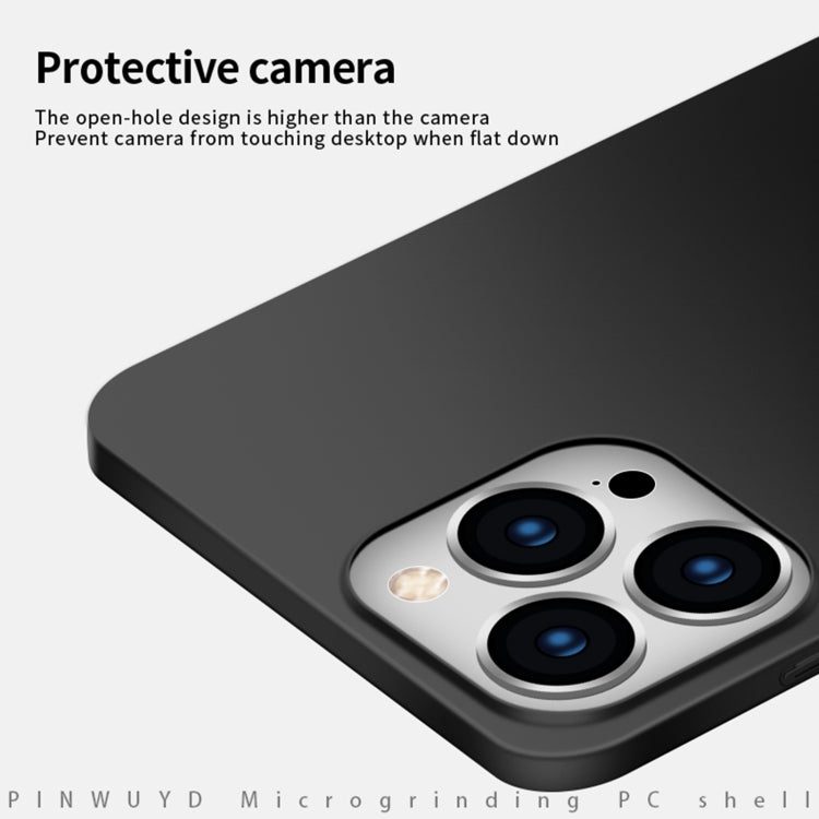 For iPhone 15 Pro PINWUYO Micro-Frosted PC Ultra-thin Hard Phone Case with Magsafe Magnetic Ring(Black) - HoMEdemic™ 