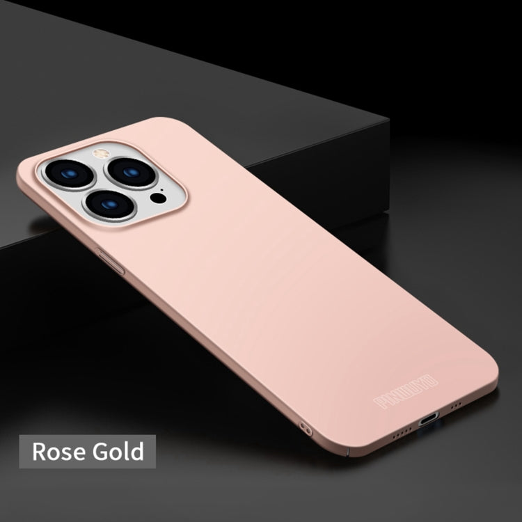 For iPhone 15 Pro PINWUYO Micro-Frosted PC Ultra-thin Hard Phone Case with Magsafe Magnetic Ring(Rose Gold) - HoMEdemic™ 