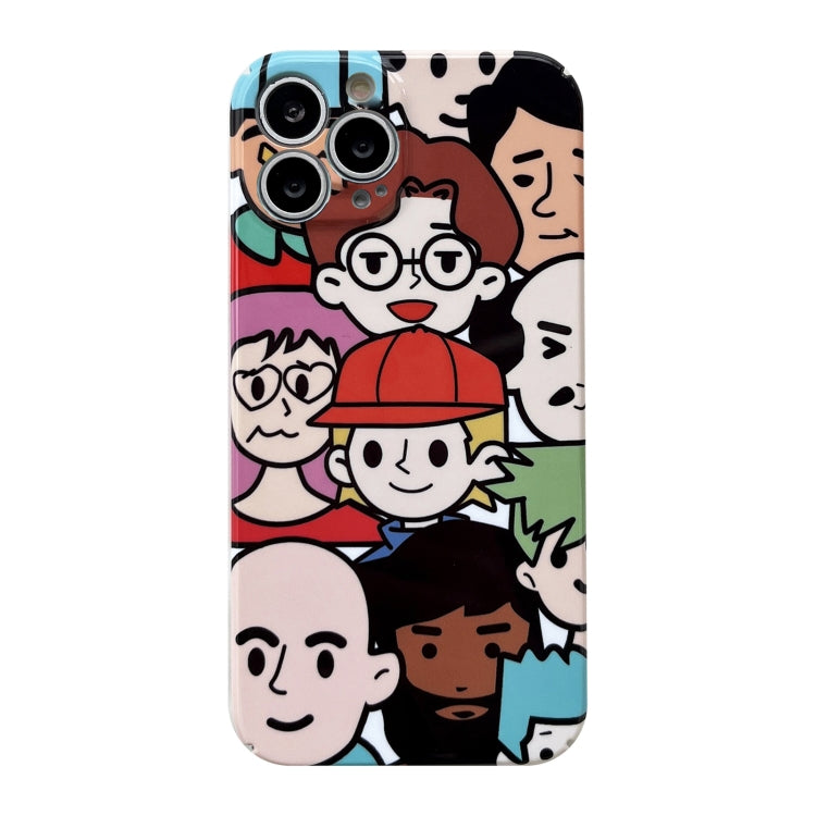 For iPhone 15 Pro Precise Hole Glossy PC Phone Case(Color Emoticon) - HoMEdemic™ 