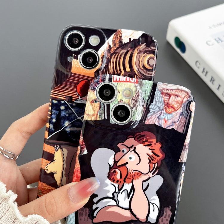 For iPhone 15 Pro Precise Hole Glossy PC Phone Case(Cute Monster) - HoMEdemic™ 