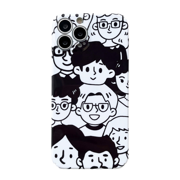 For iPhone 15 Pro Precise Hole Glossy PC Phone Case(Full Emoticon) - HoMEdemic™ 