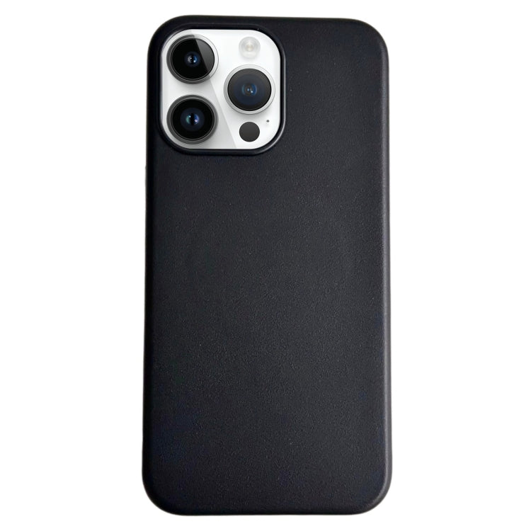 For iPhone 15 Pro Pure Color Leather Magsafe Magnetic Phone Case(Black) - HoMEdemic™ 