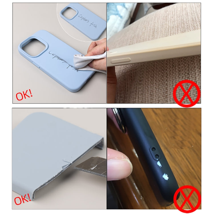 For iPhone 15 Pro Pure Color Liquid Silicone Fine Pore Phone Case(Black) - HoMEdemic™ 