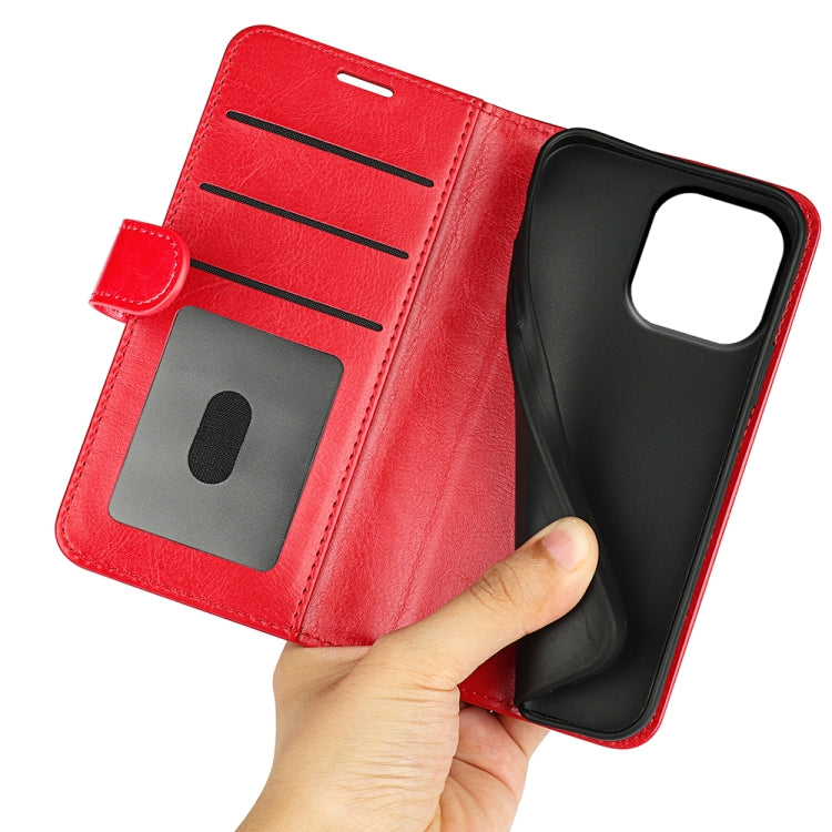 For iPhone 15 Pro R64 Texture Horizontal Flip Leather Phone Case(Red) - HoMEdemic™ 