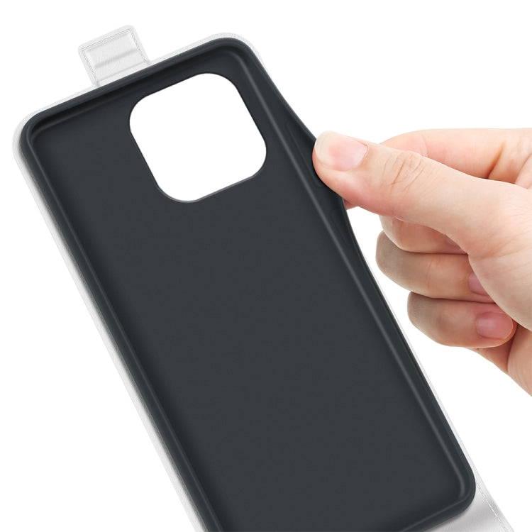 For iPhone 15 Pro R64 Texture Single Vertical Flip Leather Phone Case(White) - HoMEdemic™ 