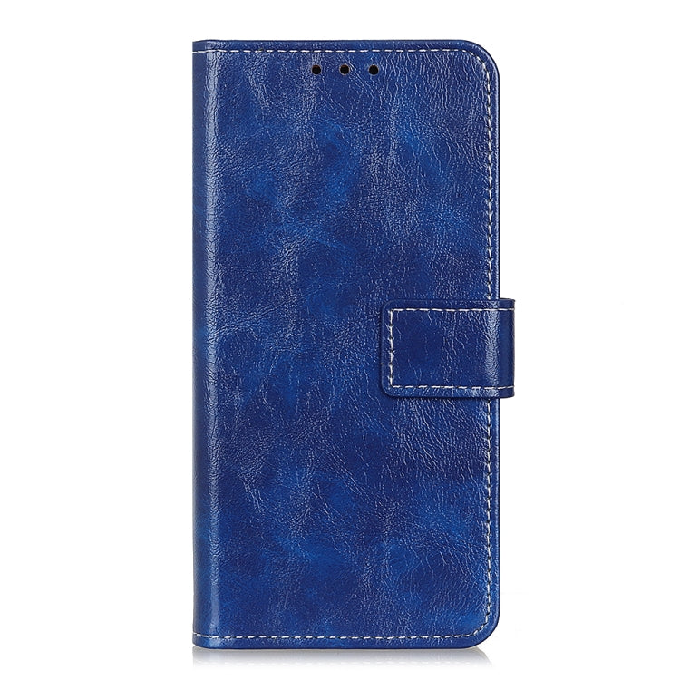 For iPhone 15 Pro Retro Crazy Horse Texture Horizontal Flip Leather Phone Case(Blue) - HoMEdemic™ 