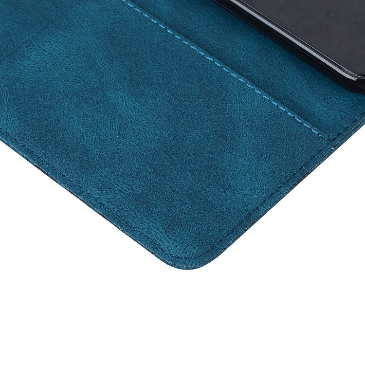 For iPhone 15 Pro Retro Skin Feel Butterflies Embossing Leather Phone Case(Blue) - HoMEdemic™ 