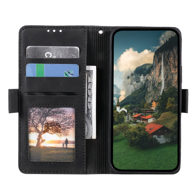 For iPhone 15 Pro Retro Splicing Horizontal Flip Leather Phone Case(Black) - HoMEdemic™ 