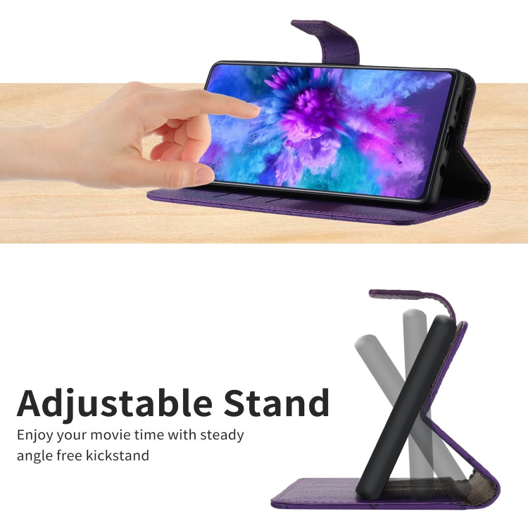 For iPhone 15 Pro Rhombic Grid Texture Leather Phone Case(Purple) - HoMEdemic™ 