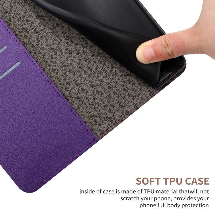 For iPhone 15 Pro Rhombic Grid Texture Leather Phone Case(Purple) - HoMEdemic™ 