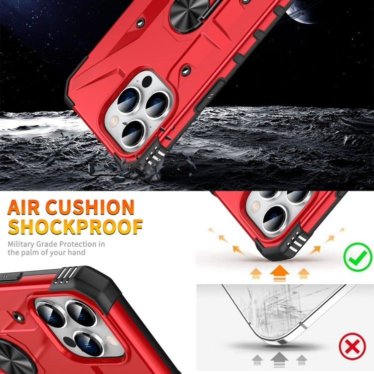 For iPhone 15 Pro Ring Holder Phone Case(Red) - HoMEdemic™ 