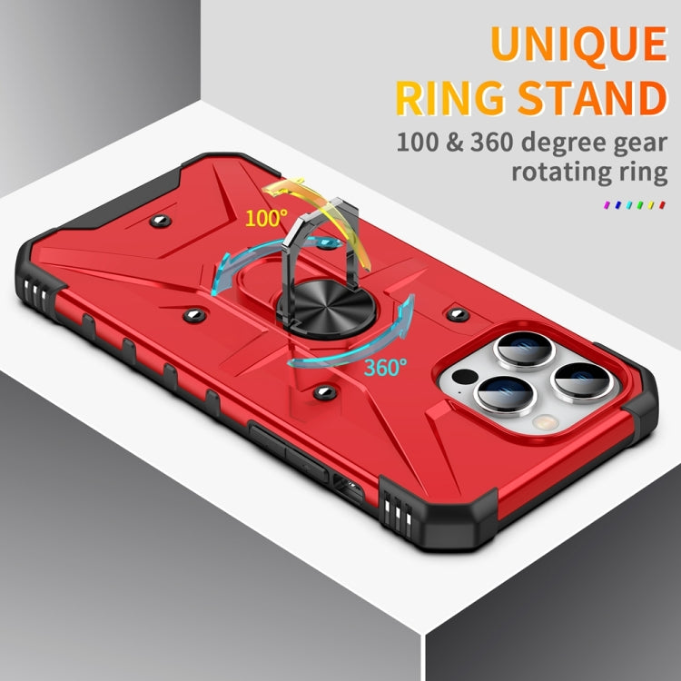 For iPhone 15 Pro Ring Holder Phone Case(Red) - HoMEdemic™ 
