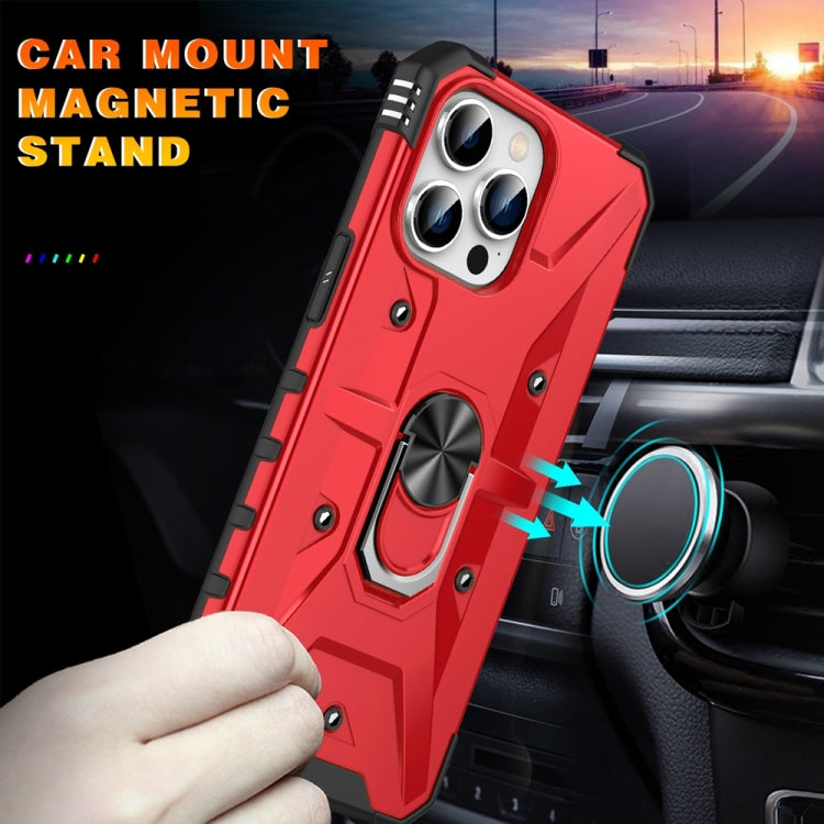 For iPhone 15 Pro Ring Holder Phone Case(Red) - HoMEdemic™ 