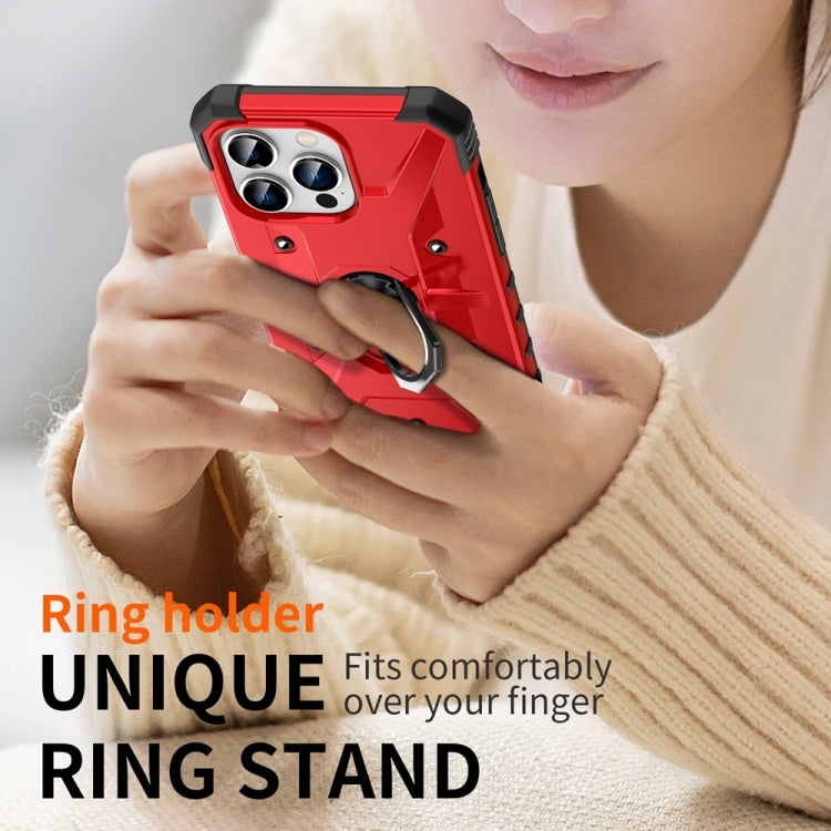 For iPhone 15 Pro Ring Holder Phone Case(Red) - HoMEdemic™ 