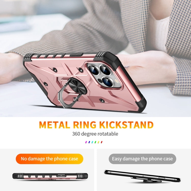 For iPhone 15 Pro Ring Holder Phone Case(Rose Gold) - HoMEdemic™ 