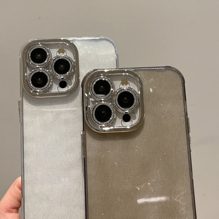 For iPhone 15 Pro Ripple Glitter PC Hybrid TPU Phone Case(Transparent) - HoMEdemic™ 