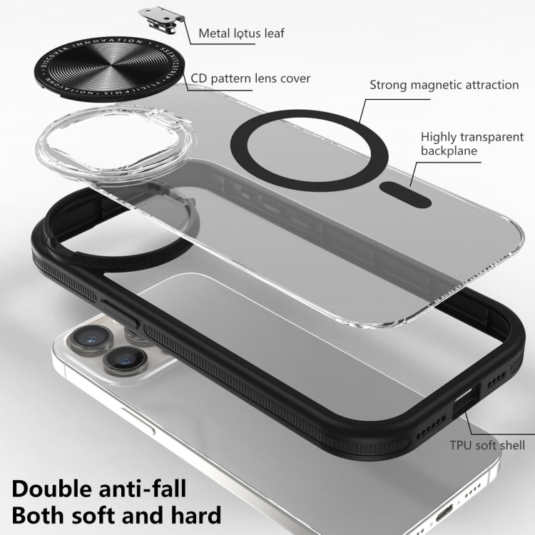 For iPhone 15 Pro Round Camshield MagSafe TPU Hybrid PC Phone Case(Green) - HoMEdemic™ 
