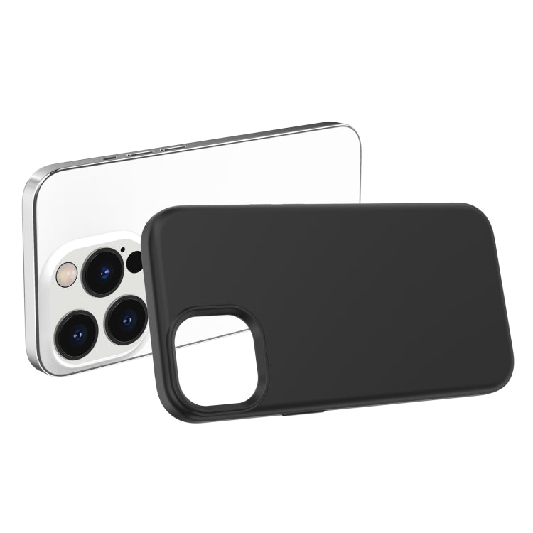 For iPhone 15 Pro Rubber Oil Surface Solid Color Phone Case(Black) - HoMEdemic™ 