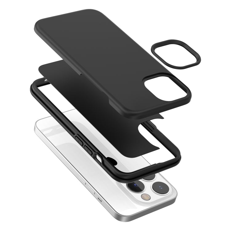 For iPhone 15 Pro Rubber Oil Surface Solid Color Phone Case(Black) - HoMEdemic™ 