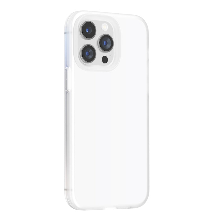 For iPhone 15 Pro Rubber Oil Surface Solid Color Phone Case(White) - HoMEdemic™ 
