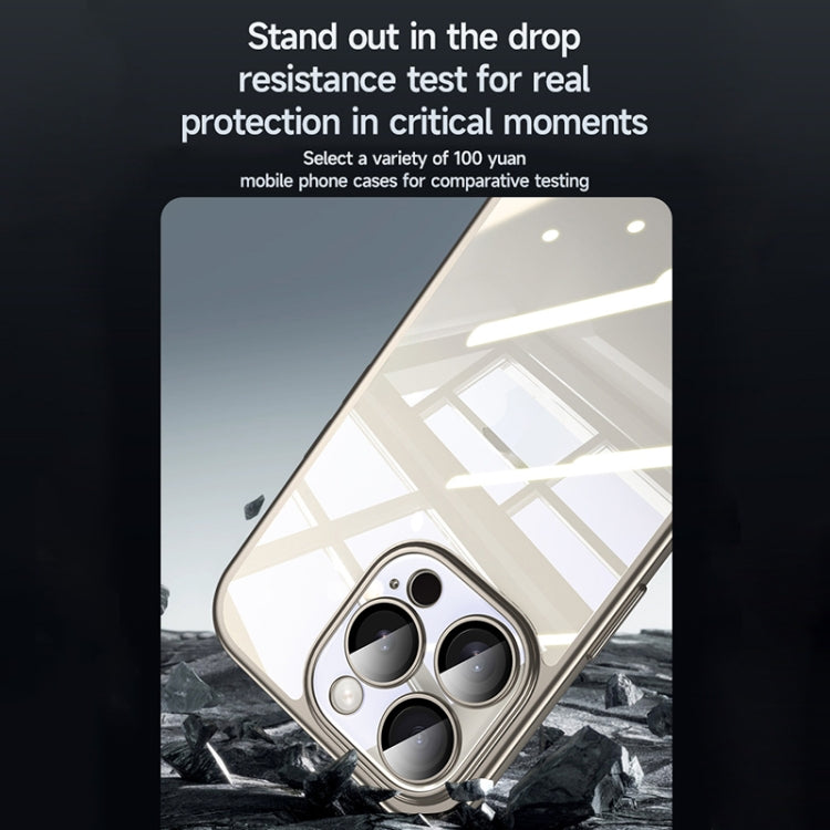 For iPhone 15 Pro SULADA Electroplating Frosted PC + TPU Shockproof Phone Case(Silver) - HoMEdemic™ 