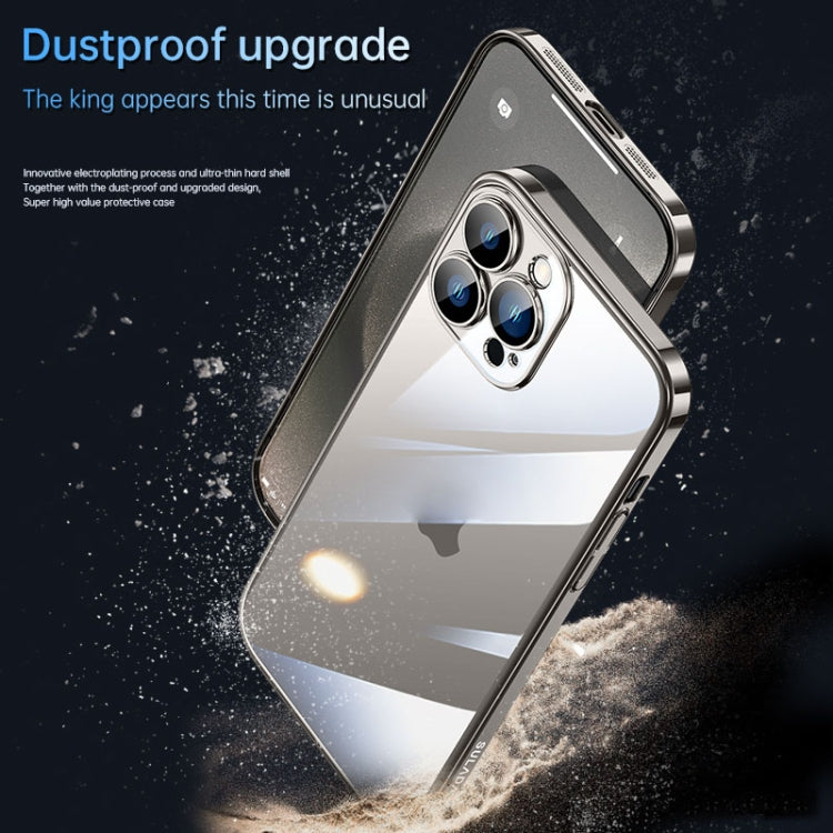 For iPhone 15 Pro SULADA JINGJIA Series Lens Protector PC Phone Case(Sierra Blue) - HoMEdemic™ 