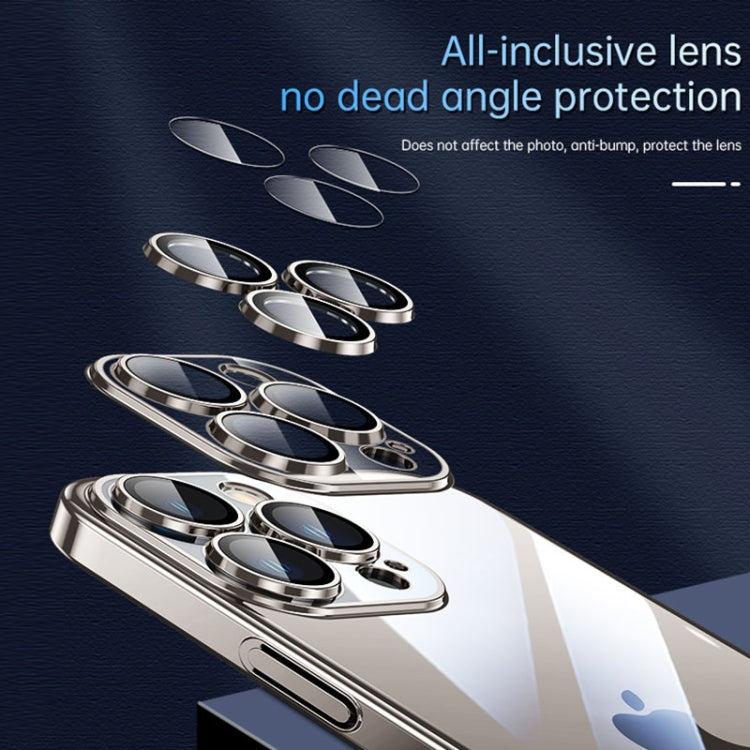 For iPhone 15 Pro SULADA JINGJIA Series Lens Protector PC Phone Case(Sierra Blue) - HoMEdemic™ 