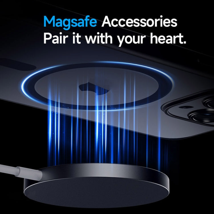 For iPhone 15 Pro SULADA Magsafe Magnetic Matte PC + TPU Phone Case(Titanium Gray) - HoMEdemic™ 
