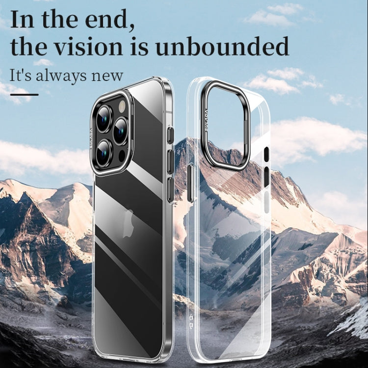 For iPhone 15 Pro SULADA PC + Aluminum Alloy Lens Holder Phone Case(Black) - HoMEdemic™ 