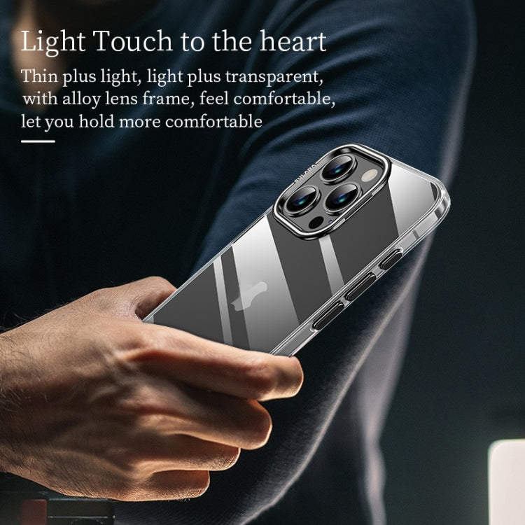 For iPhone 15 Pro SULADA PC + Aluminum Alloy Lens Holder Phone Case(Black) - HoMEdemic™ 