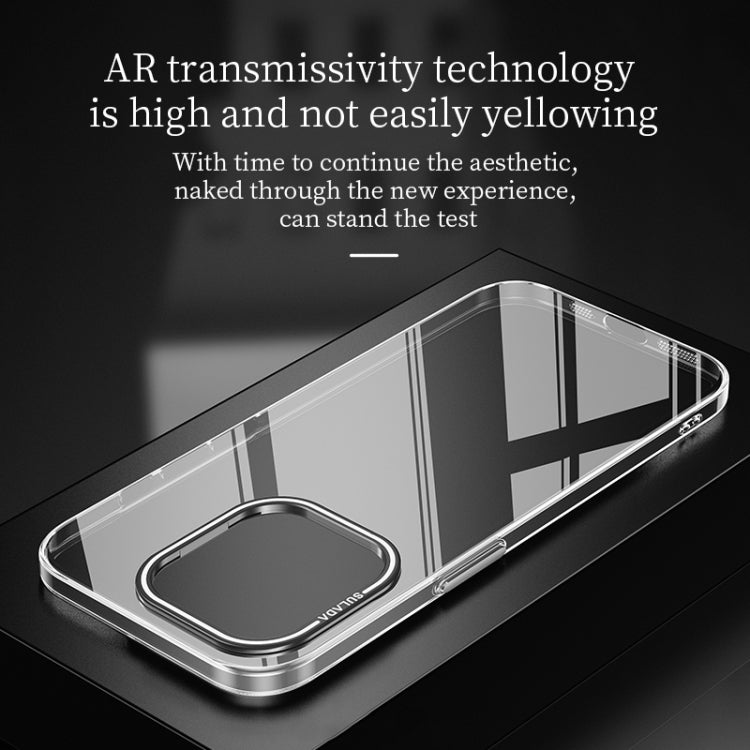 For iPhone 15 Pro SULADA PC + Aluminum Alloy Lens Holder Phone Case(Silver) - HoMEdemic™ 